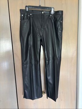 J. Crew Black Faux Leather Pants